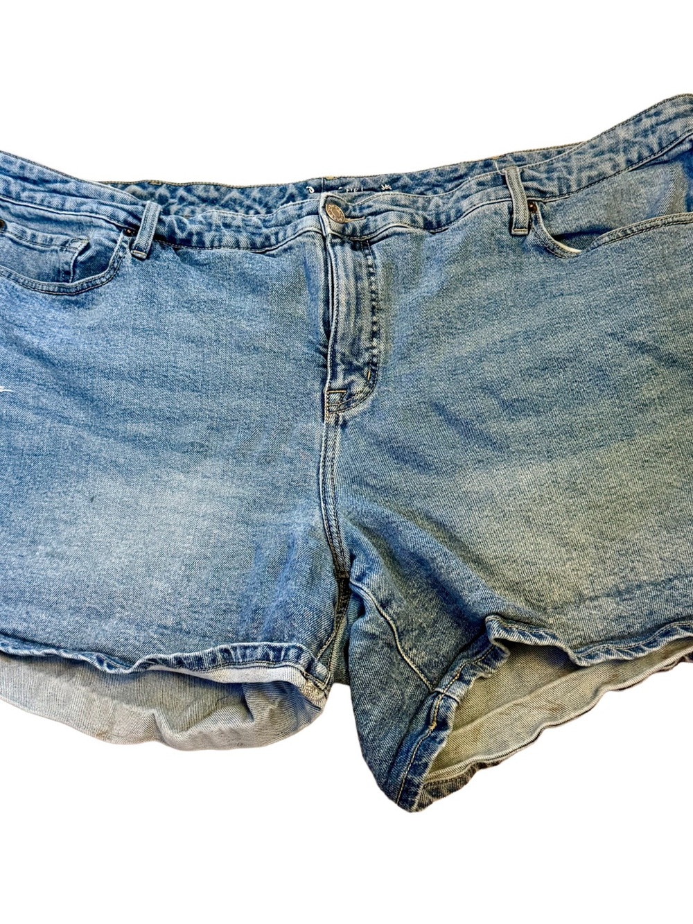 torrid Washed Light Blue Denim Shorts